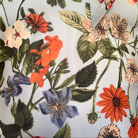 Vince Camuto Bow Neck Floral Dress - Picture 7 of 8